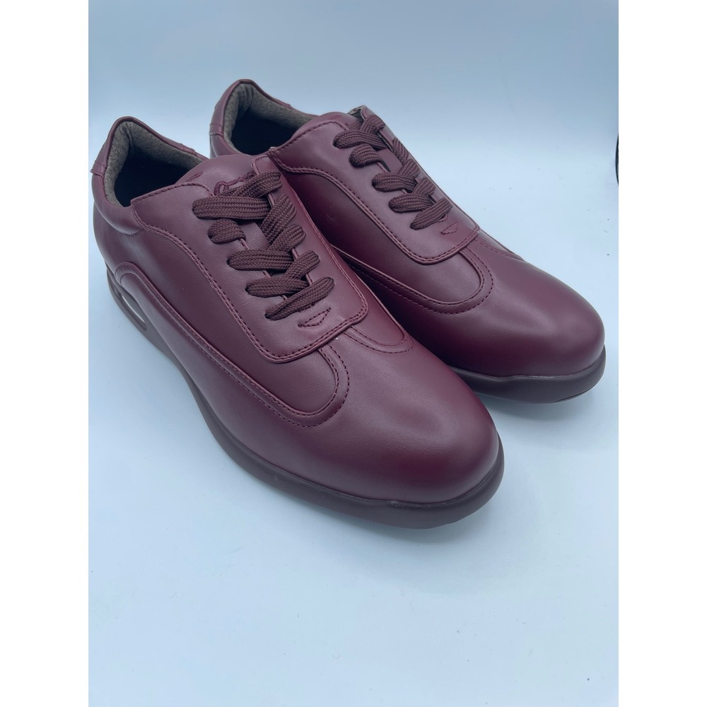 Sio Kansas-175 Mens Burgundy Air Cushion Sneakers Low Top Shoes Size 12 NEW